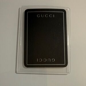 Gucci Black and Silver Playing Card 3 of Hearts ❤️